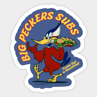 Big Pecker's Subs Sticker